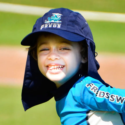 UV-Schutz Mütze mit Nackenschutz Protect Cap Blau