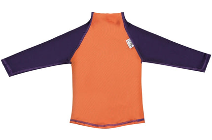 Close Pop-In UV-Schutzkleidung Langarm-Shirt Orange/Lila