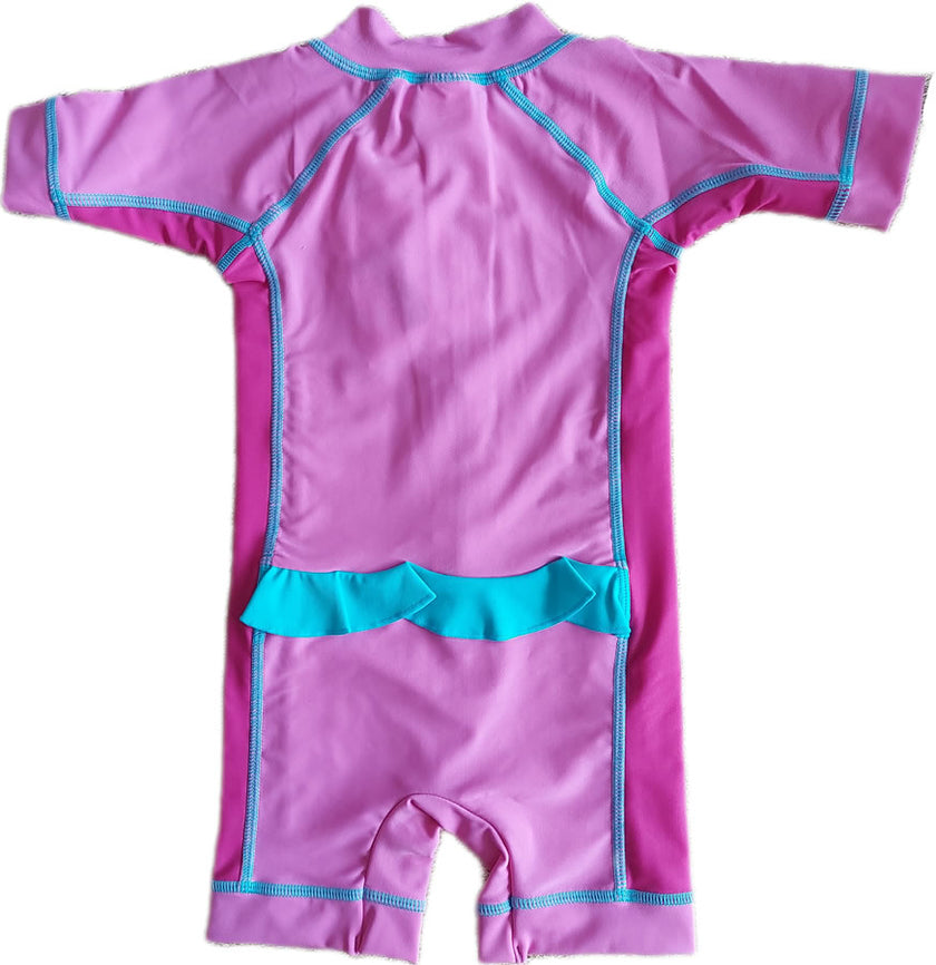 Bright Bots UV-Schutz Kurzarm-Anzug rosa