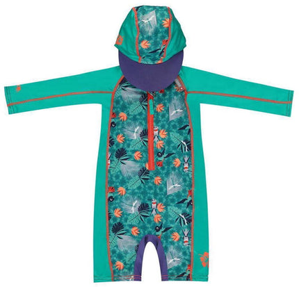 Close Pop-In UV-Schutzkleidung Beach AIO Schwimmanzug mit Sonnenhut Kolibri