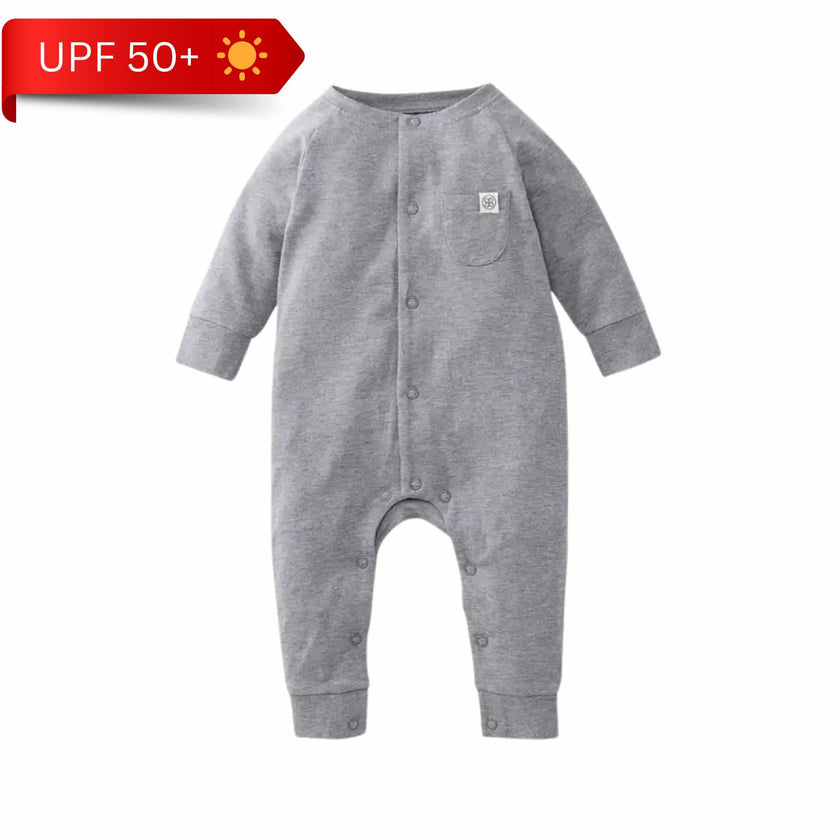 Cloby Spielanzug mit UV-Schutz UPF50+ Stone Grey