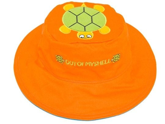 Wendbarer Sonnenhut mit UV-Schutz Krebs-Schildkröte