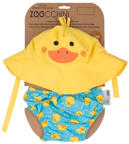 Set Badewindel & Sonnenhut UV-Schutz Ente