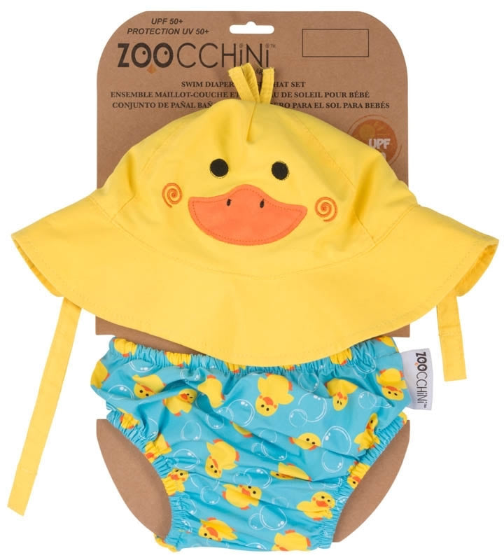 Set Badewindel & Sonnenhut UV-Schutz Ente