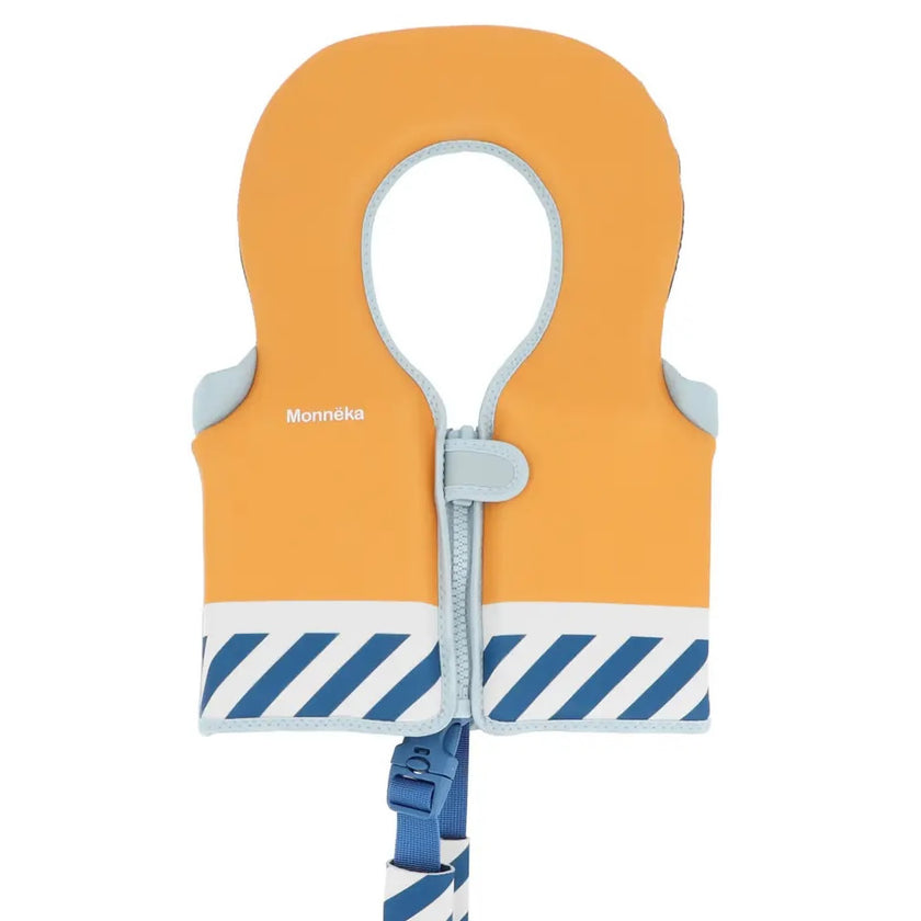 Monneka Kinder-Schwimmweste Stripes Blues & Beyond 1-2 Jahre