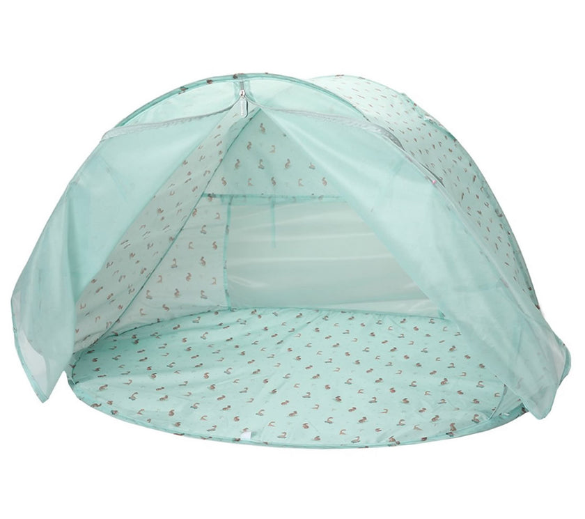 Monneka Strandmuschel Pop-Up-Zelt Dinos mit UV-Schutz