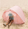 Monneka Strandmuschel Pop-Up-Zelt Strawberry mit UV-Schutz