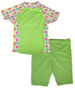 Popolini UV-Schutzkleidung Swimwear Zweiteiler Fruits-Green