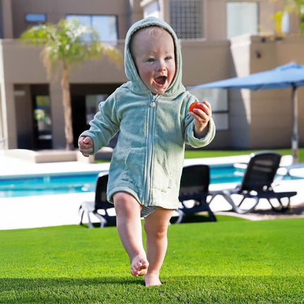 UV Skinz Baby Kapuzen-Poncho mit UV-Schutz Frosty Green
