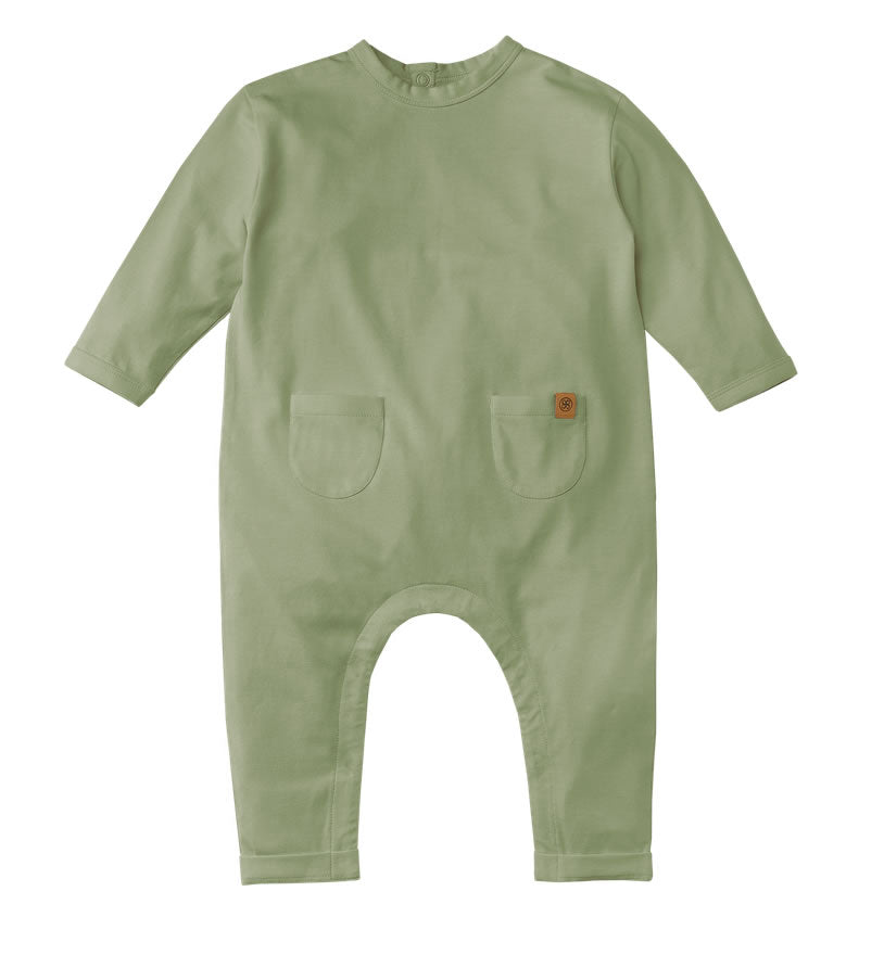 Cloby Onesie mit UV-Schutz UPF50+ Olive Green