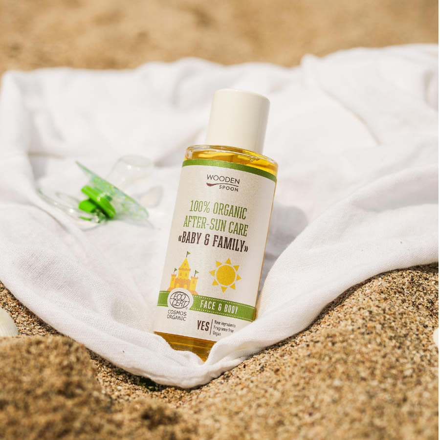 Wooden Spoon After-Sun Öl Bio Baby & Family 100 ml