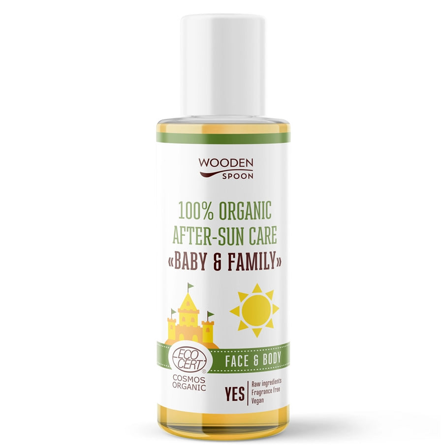 Wooden Spoon After-Sun Öl Bio Baby & Family 100 ml