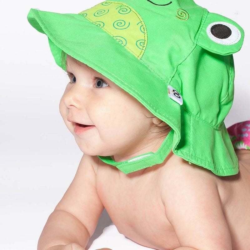 Zoocchini Sonnenhut mit UV-Schutz Frosch